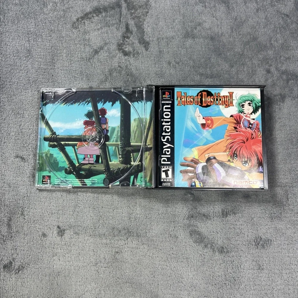 Sony PlayStation 1 Tales of Destiny II Black Label OEM Namco PS1 Manual HTF READ